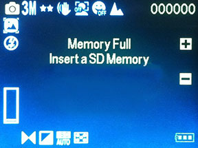 full memory card