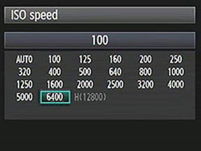 camera ISO setting