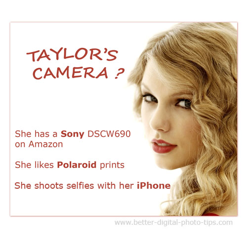 Taylor Swift's favorite camera