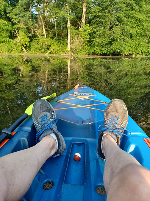 Kayak selfie portrait