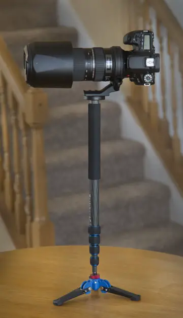First impression and photos. A 65 inch carbon fiber monopod with folding feet. Review of the Koolehaoda Monopod