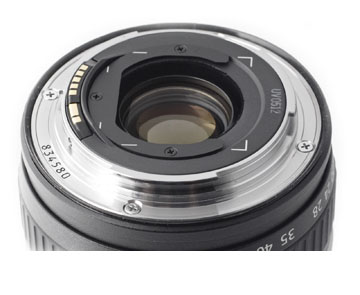 clean lens mount close-up