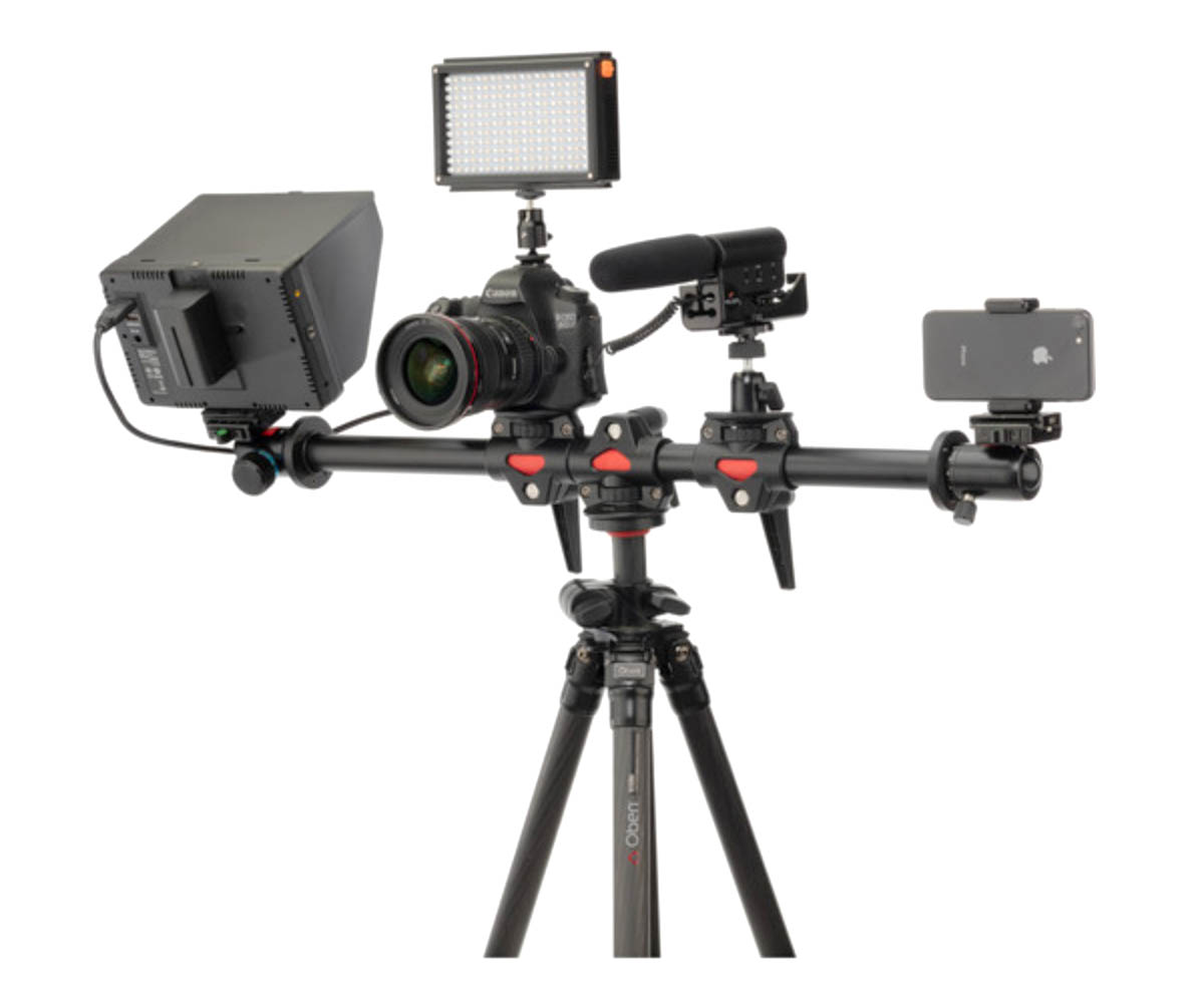 loaded tripod accessory arm