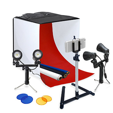 Macro lighting tent kit