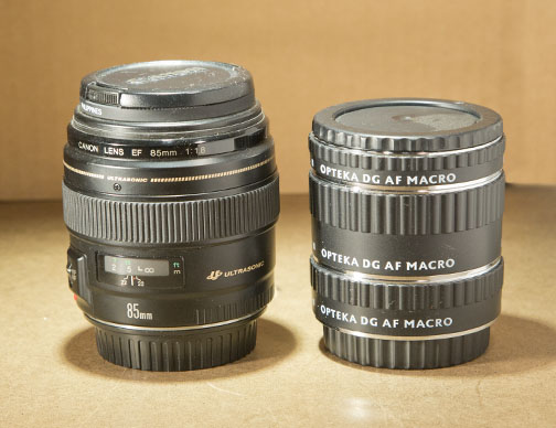 prime lens and extension tubes