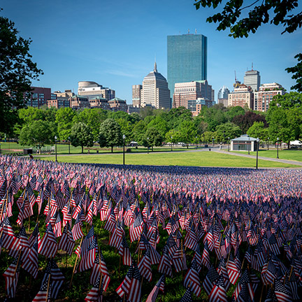 Boston American Flags