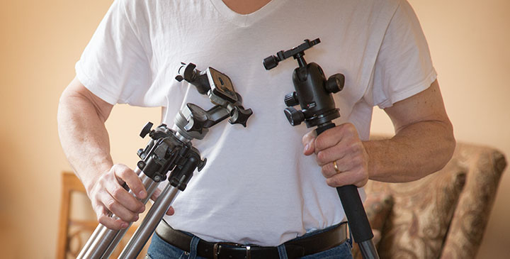 Save space and money!  You've used both accessories separately but ever consider getting a monopod tripod combination?