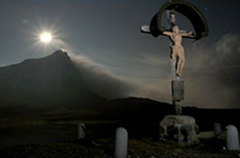 Moonlit crucifix