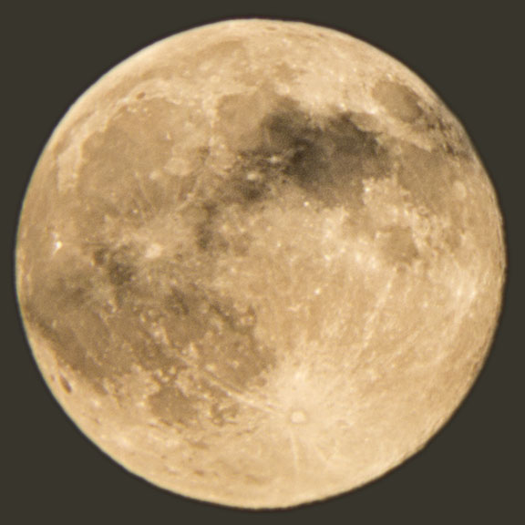 Not very sharp image of the moon