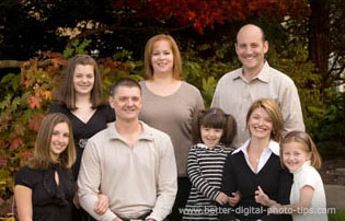 Outdoor Family Portrait of Large Group