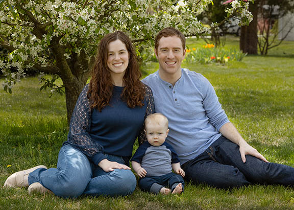 Outdoor portrait of 3 in the shade