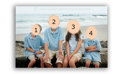 Photography pose of 4 children