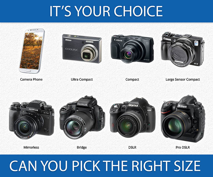 digital camera basic categories