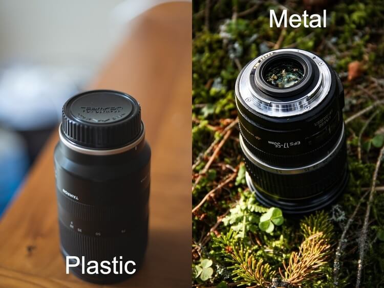 Plastic Vs. Metal lens comparison