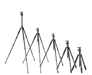 Row of Tripods of Different Tallness