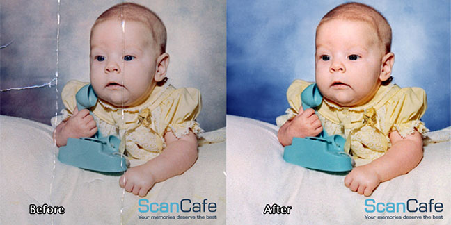 Sample photo scan restoration