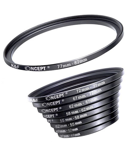 step-up lens filter adapters