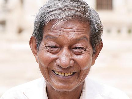 smiling senior citizen