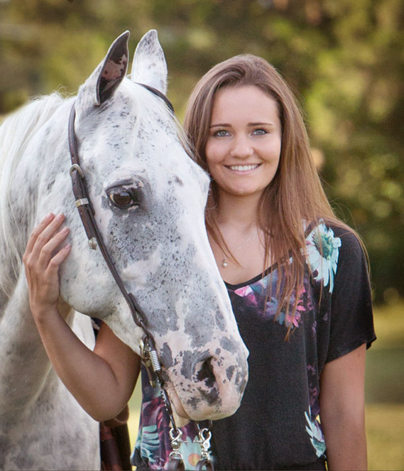 Senior portrait with horse