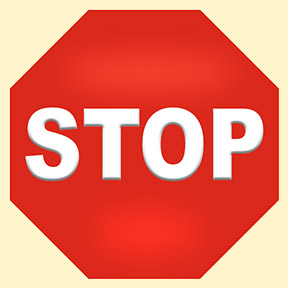 Stop sign graphic