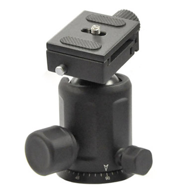 Middle of the road camera tripod ball head