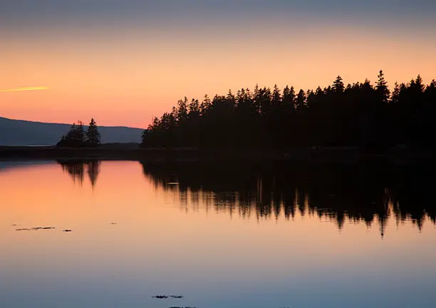 Maine sunset Schoodic Penninsula