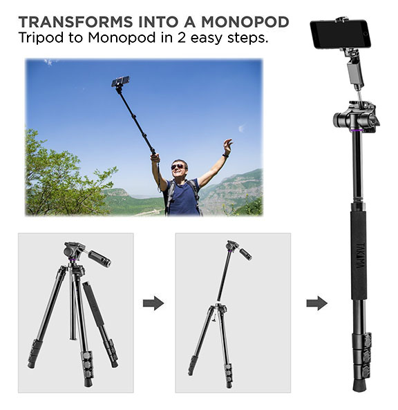 tripods transform into monopod