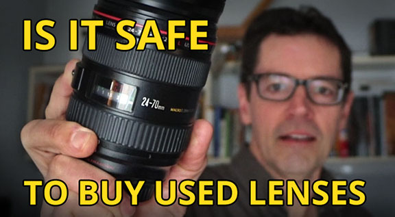 used camera lens