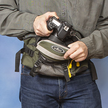 waist level camera bag