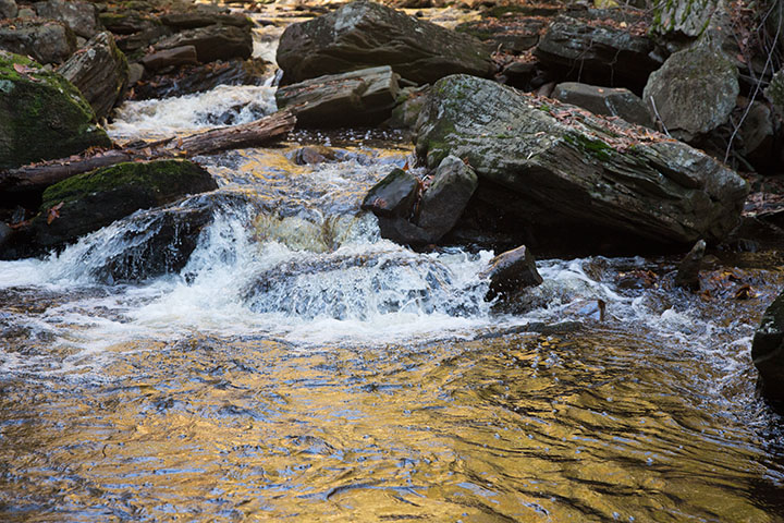 Waterfall with fast shutter speed