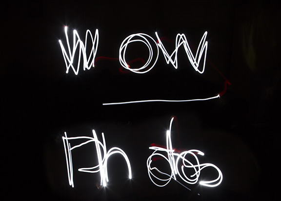 A wow photo - painting with light