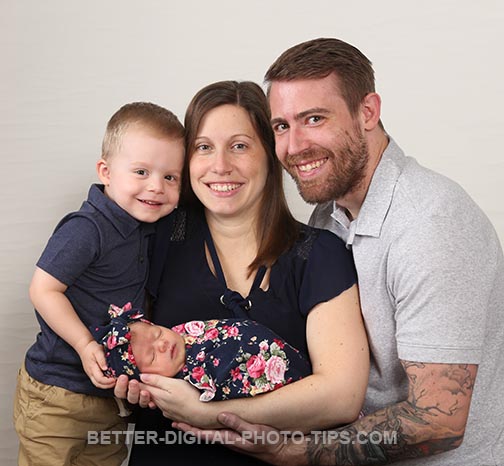 Young Family Pose of 4